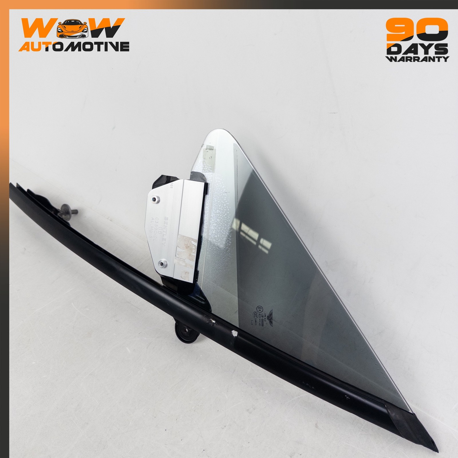 07-11 BENTLEY CONTINENTAL GTC FRONT LEFT DOOR QUARTER VENT WINDOW GLASS OEM
