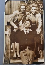 Vintage Movie Star Photograph, Edmund Purdom, Valerie Leila Croft.