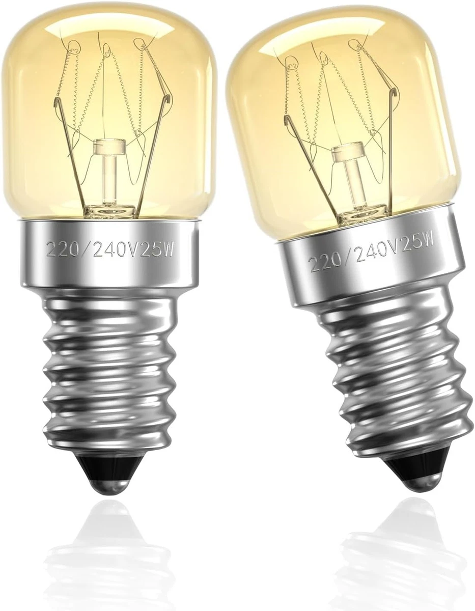 25W Dimmable E14 Salt Lamp Bulbs 300 C Heat Resistant Warm White 2400K 2 Pack