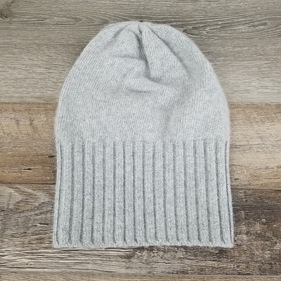 Portolanoo women’s gray beanie Portolano 100% Cashmere Beanie Hats for Women for sale | eBay main image 3