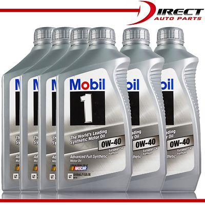 0W40 MOBIL 1 Fully Synthetic Advanced Motor Oil BMW & Mercedes-Benz 6 Quarts