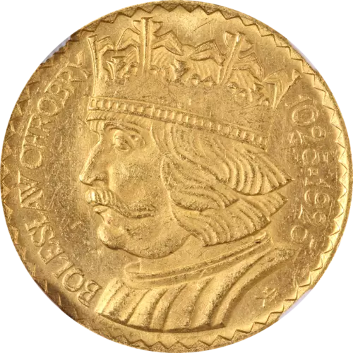 1925 Poland Gold 10 Zlotych NGC MS65 Great Eye Appeal Nice Strike