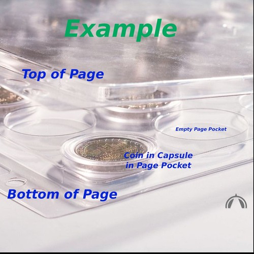 2 ENCAP 38/39 Pages for Peace Morgan Ike & American Silver Eagle Dollars - Picture 2 of 7
