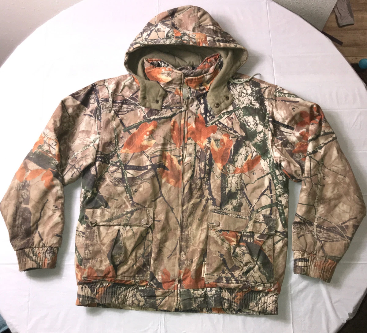 Outfitters Ridge Fusion 3D Camo Hunting Jacket Mens M (38-40) Detachable  Hood 