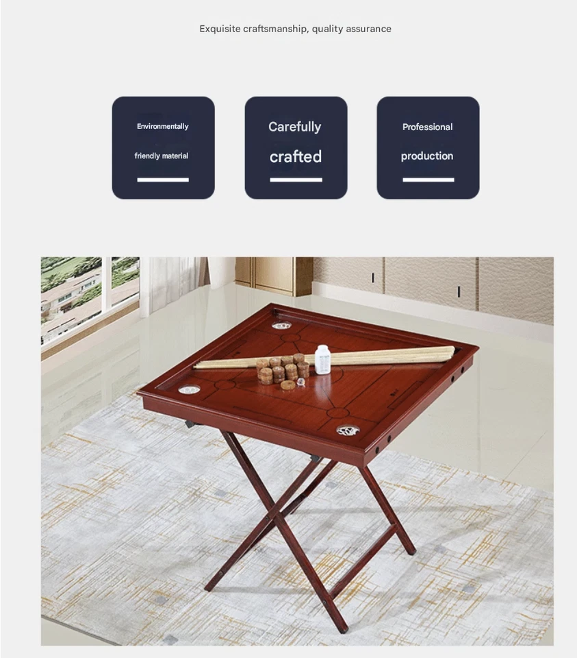 Carrom table,Kangle ball, Klang ball, and Klang chess 100x100x105cm - image 3 of 4