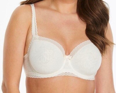 Playtex Invisible Elegance BH Antikweiß Gr. 40DD Bügel Balconett P0712