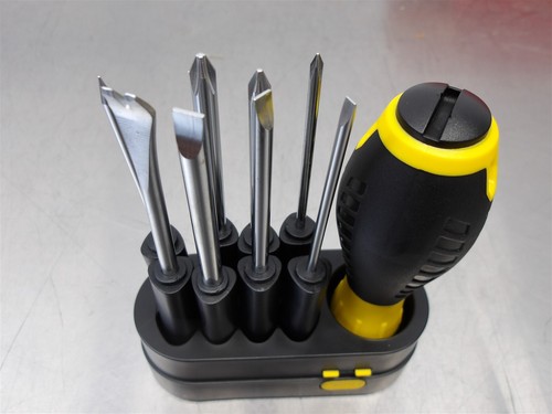 1 Set NEW! Stanley 9 Way Screwdriver Set 62-511 - Picture 2 of 2