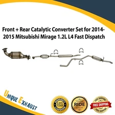 Complete Exhaust System for 2014-2015 Mitsubishi Mirage 1.2L L4 NEW