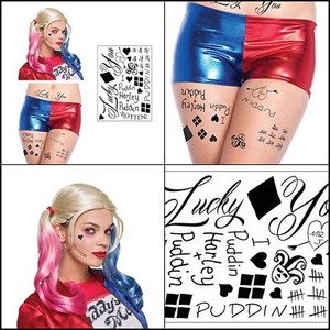 harley quinn face tattoos suicide squad