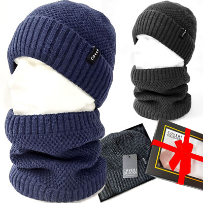Cappello Scaldacollo uomo COVERI completo imbottito caldo