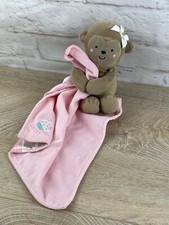 Carter's Child of Mine Plush Monkey Pink "SWEET" Cupcake Security Blanket Lovey