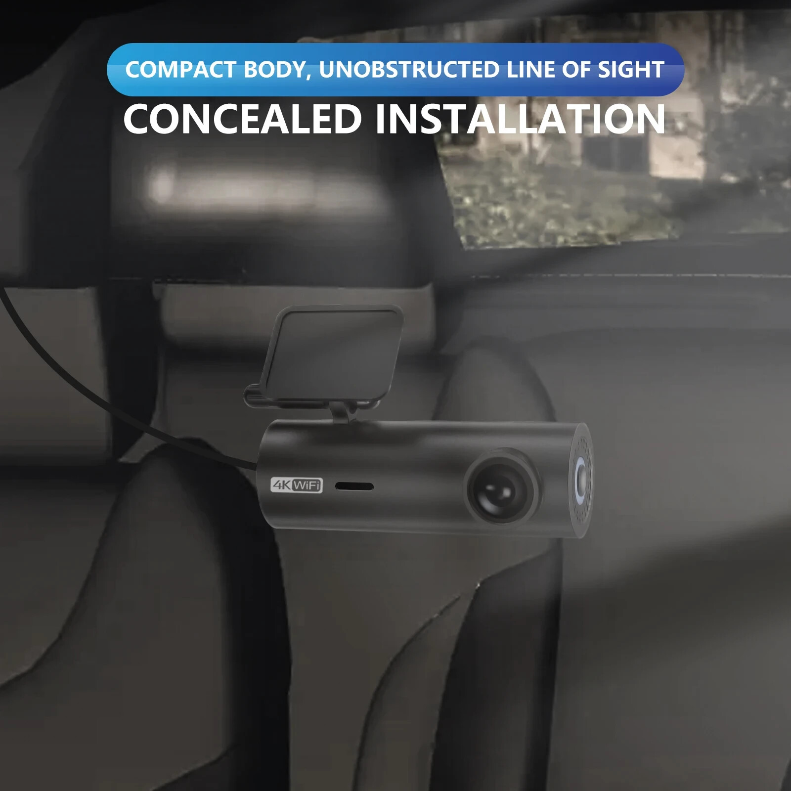 Dash Cam per Auto Telecamera Anteriore e Posteriore WIFI Car Dvr 24H Monitor - Miniatura 5