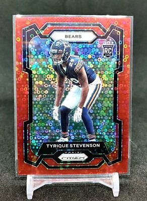 2023 Prizm Tyrique Stevenson Red Disco /70 SP Chicago Bears