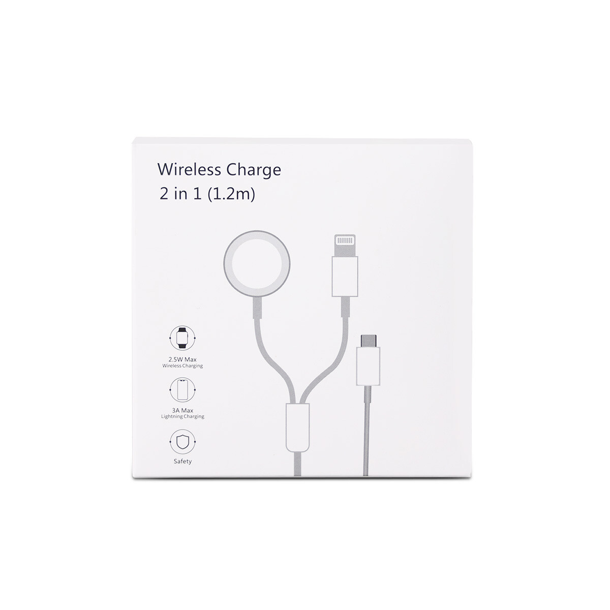 2 in1 Wireless Magnetic Charge Cord for Apple Watch 8/7/6/5/4/3/2 iWatch Series