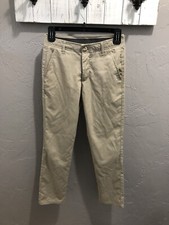 Chaps School Uniform Stone Cold Color Pants Boys 12 Regular Flex Waist Band