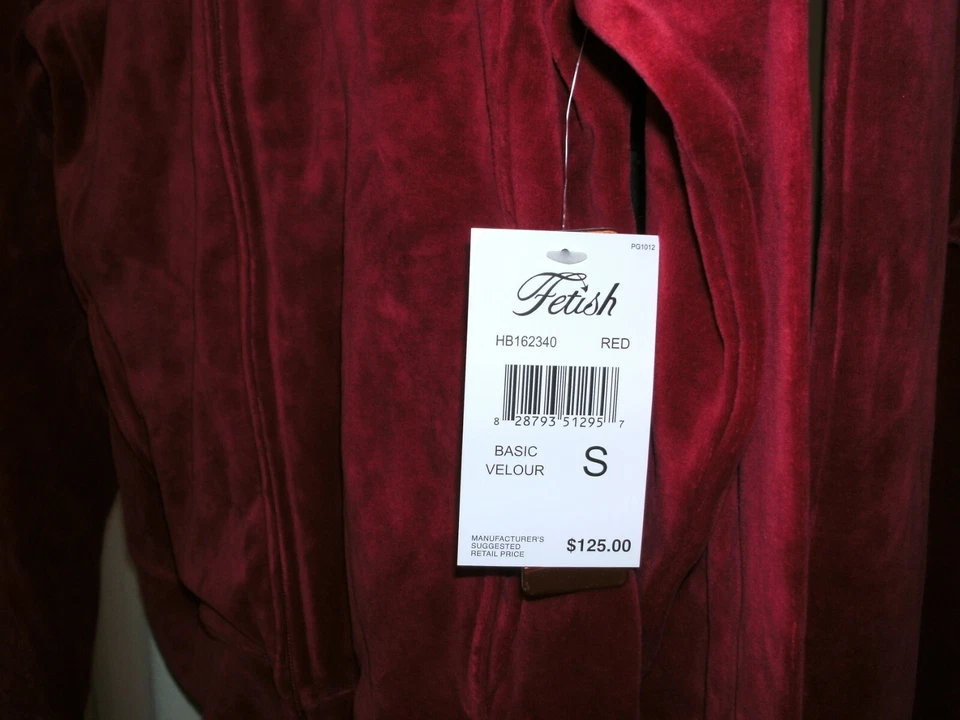 Traje Fetiche Pista Running 2 Piezas Terciopelo Rojo Pequeño Nuevo Con Etiquetas Mujer Nuevo Con Etiquetas Foto 3 de 4