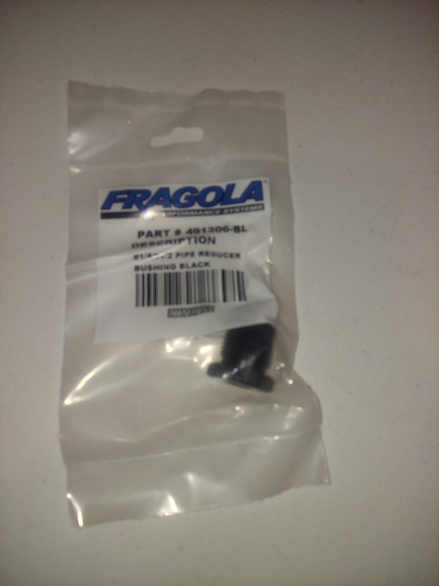Fragola 1/8 x 1/2 Pipe Reducer Bushing Black 491206-BL Fragola 1/8 x 1/2 Pipe Reducer Bushing Black 491206-BL