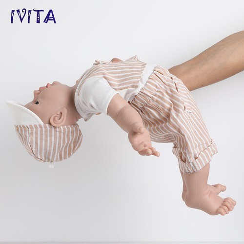 Bambola impermeabile 23''' in silicone rinascita bambino bambino giocattolo con ciuccio 5400 g - Foto 4 di 12
