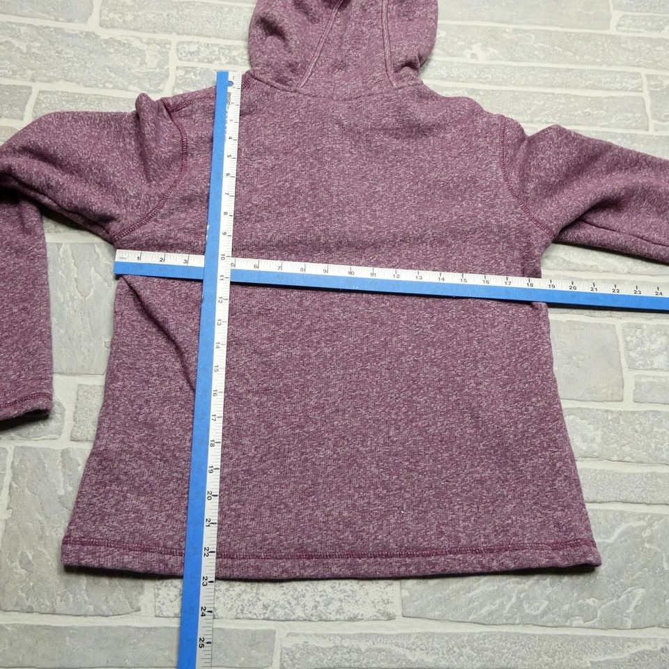 Suéter Cabelas Mujer L Jaspeado Magenta Cuello Botón Terry Francés Cuello Botón Foto 4 de 4