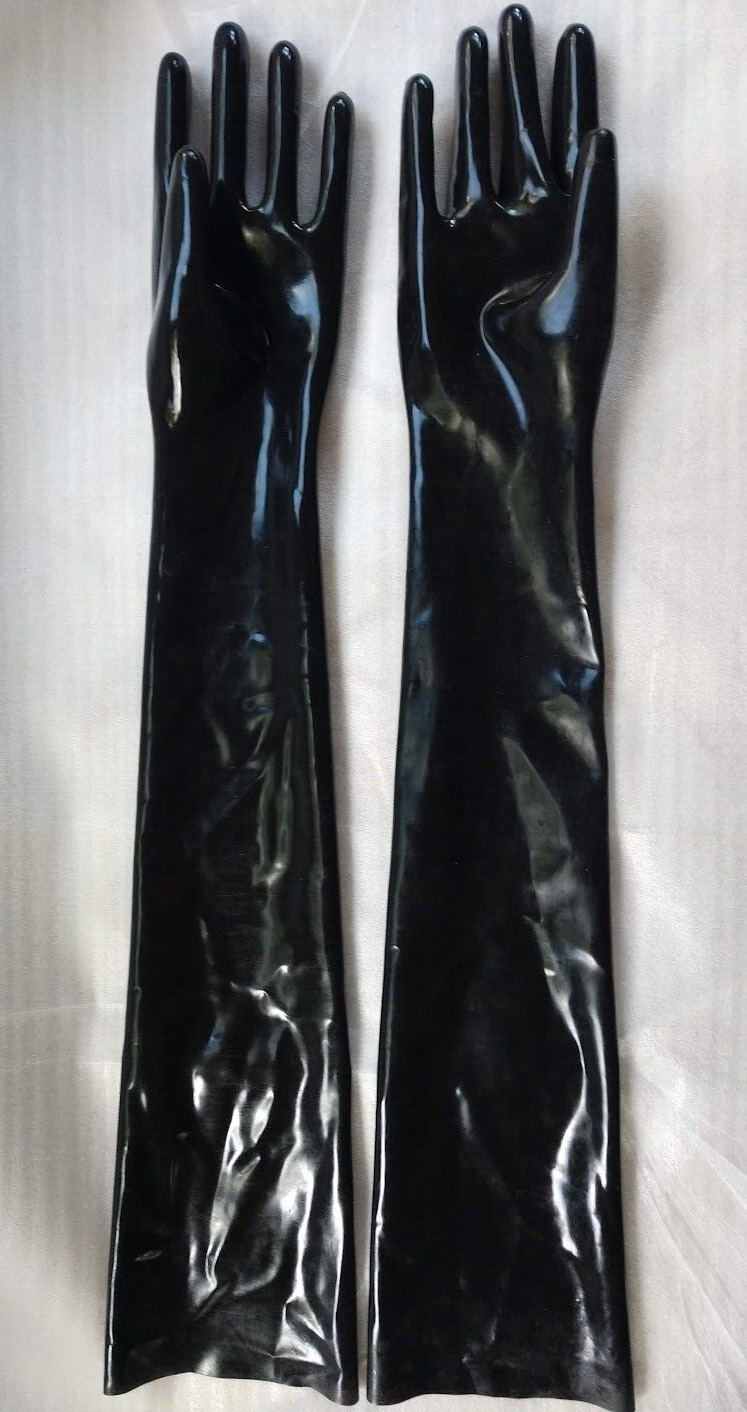 Ultra Long 26" High End Latex Gloves Large - Erotic Boudoir Accessory - Cosplay