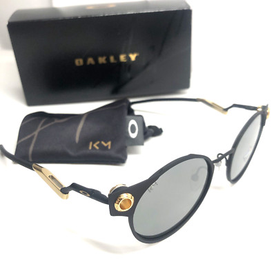 OAKLEY KYLIAN MBAPPE DEADBOLT SUNGLASSES Limited Ed Satin Black & Gold w/ Prizm
