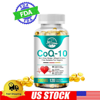 120P Coenzyme Q10 200mg Antioxidant Heart Health Support Increase Energy Stamina