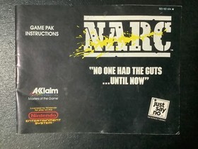 NARC NES Nintendo Instruction Manual Only