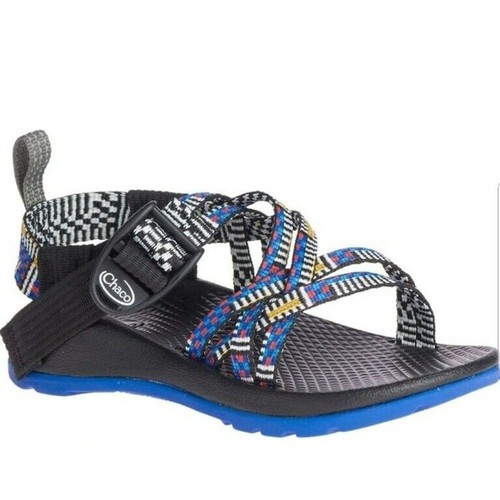 Sandalias Chaco Talla 2 Unisex Niños ZX1 Ecotread Abrigo Cerúleo Tiras Multicolor - Imagen 12 de 12