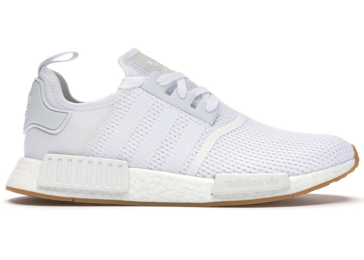 Adidas NMD V1 White Gum 2018 - Size 9 - Slightly Used White Adidas Shoes