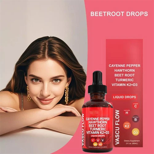 Cayenne Pepper Hawthorn Beet Root Turmeric Vitamin K2+D3 Liquid Drops 60ML - Picture 5 of 17