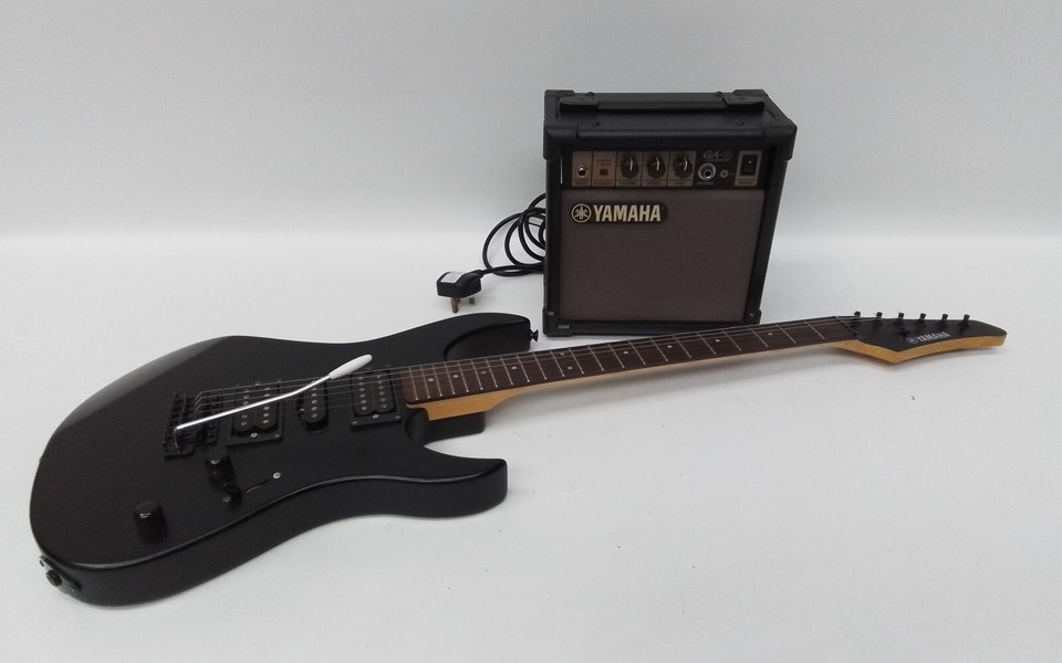 Yamaha N89 Electric Guitar Matt Black Finish & Yamaha GA 10 Amplifier