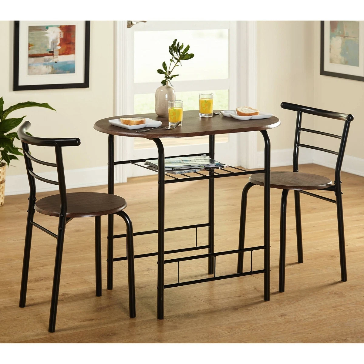 3 Piece Dining Bistro table Set Home Living Room Kitchen Furniture free shipping