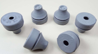x6 HEYCO 4008 LTB 50-70 M16 LIQUID TIGHT WIRE GROMMET BUSHING METRIC GRAY EPDM