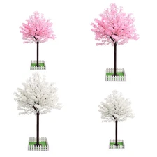 70" Length Artificial Cherry Blossom Tree Fake Sakura Tree For Bouquets Decor--