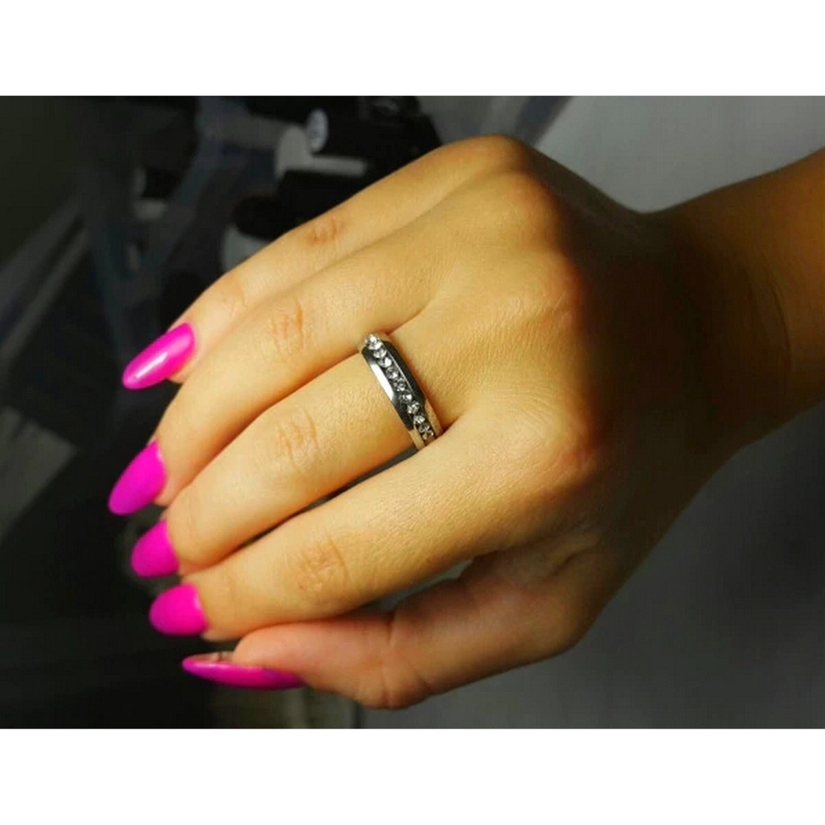 Women's Two Ring Wedding Ring Sets In Sterling Silver 7 / 10 - Foto 8