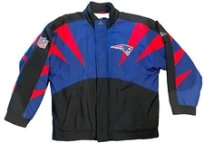 Vintage 90s New England Patriots Shark Tooth Starter Jacket Coat Apex Pro Line