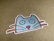 Funny Cat Vinyl Sticker