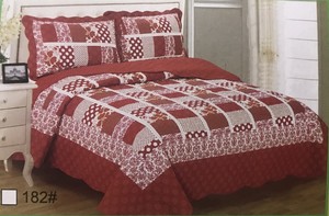 100% Cotton Quilt Bedspread Coverlet King Size 3Pcs ...