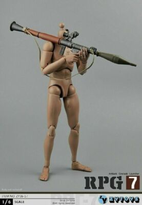 ZYTOYS(16-17)1/6 RPG-7 fit 1:6 figure soldier rocket launcher