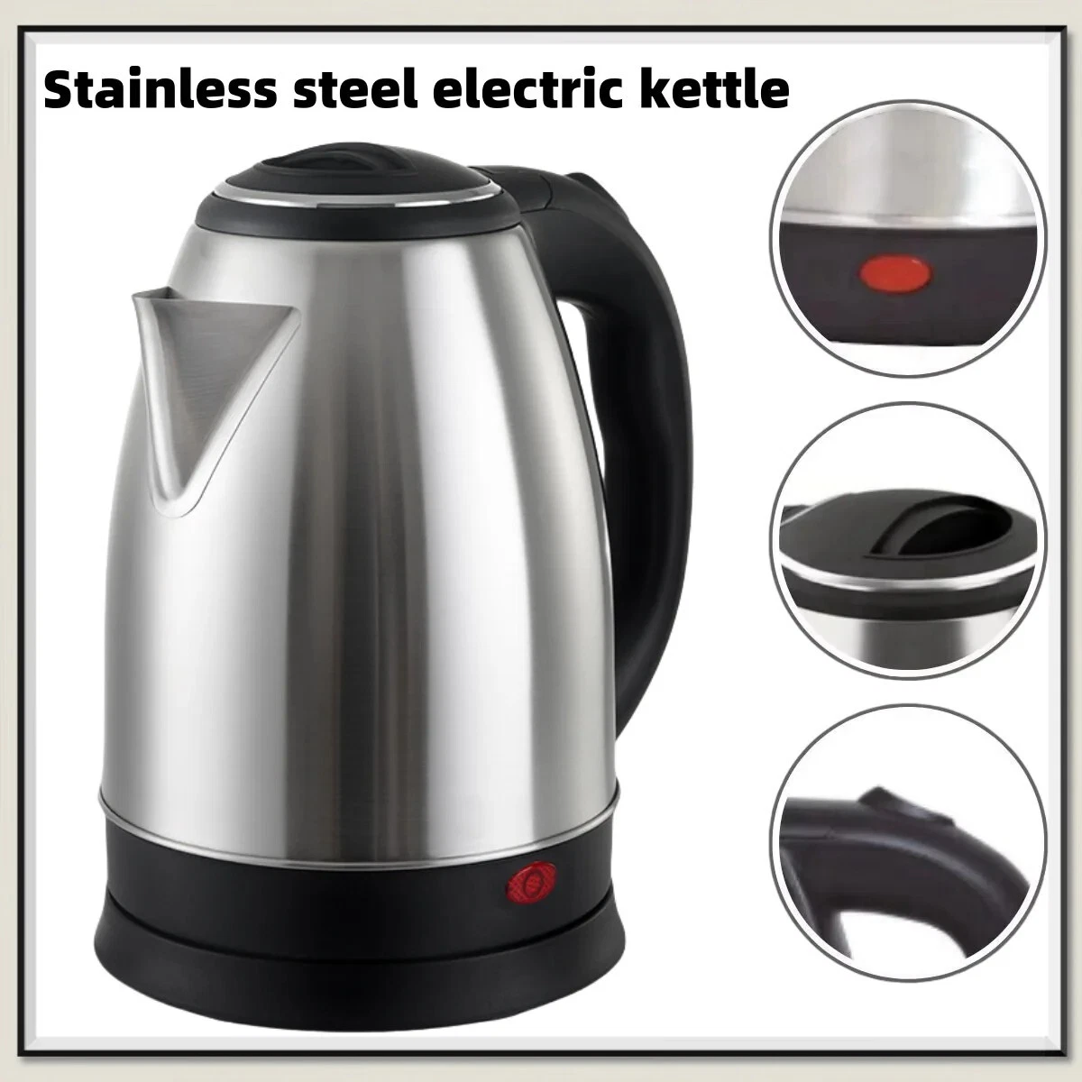 Electric Water Kettle 2L Hot Water Kettle Stainless Steel Hot Boil Tea Maker UK
Opens in a new windo