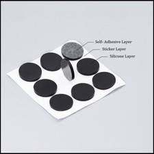 Runde Filzpads selbstklebend schwarz klebend Möbel Boden Stuhl Beine Schoner