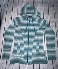 Under Armour Jacket Hoodie Coat Stripe Women s Medium Space Dye Blue