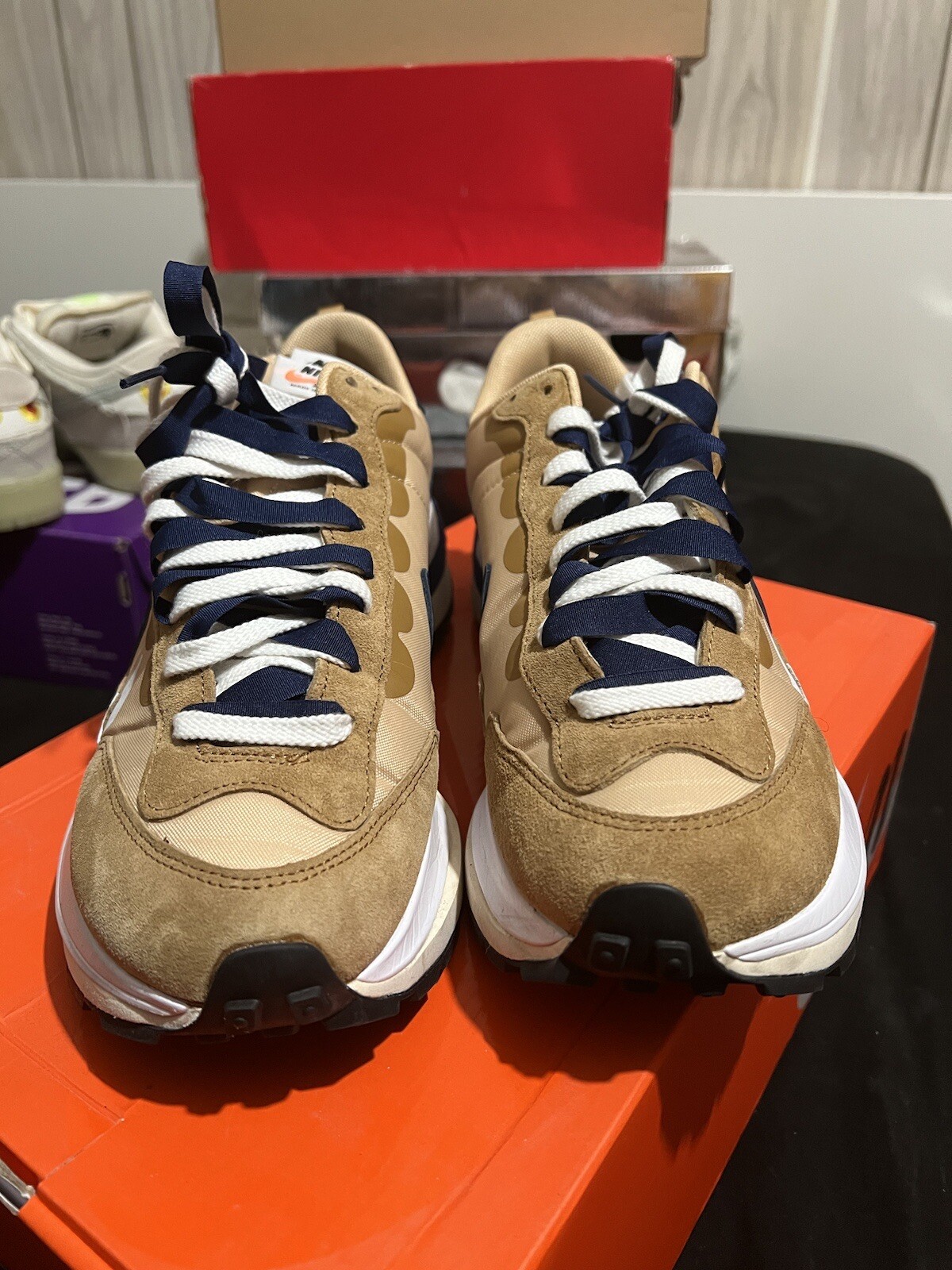 SACAI X NIKE Taglia 9 Nike VaporWaffle x Sacai marrone scuro