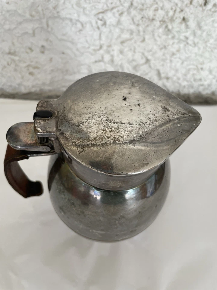 pichet isotherme Ancien Thermos à café métal argenté Allemagne vintage/7203V 1+L - Photo 2/4