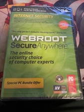 Webroot Secure Anywhere Software DVD for Windows 8, new/sealed! SEE DESCRIPTION