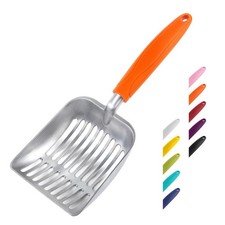 WePet Cat Litter Scoop, Aluminum Alloy Sifter, Kitty Metal Scooper, Deep Shov...