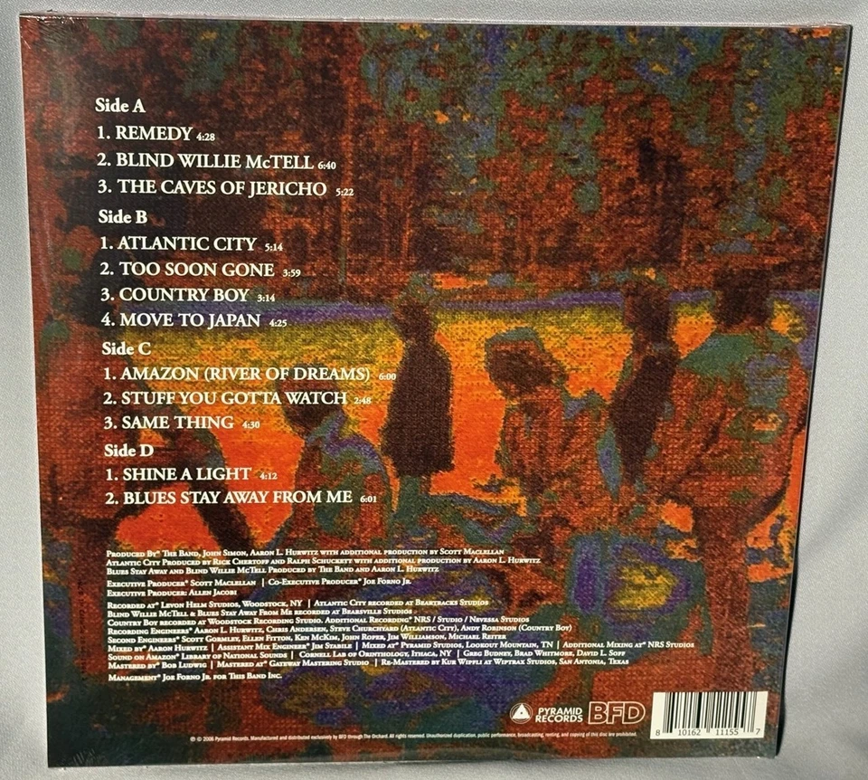 LP THE BAND Jericho (2LP BLUE Vinyl, 45RPM, RSD BF 2025) NEW MINT SEALED - Image 2 of 2