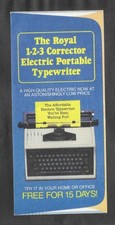 US 1985 Advertisement Cover Flyer Boron Oil Co. Royal Electric Typewriter thumbnail