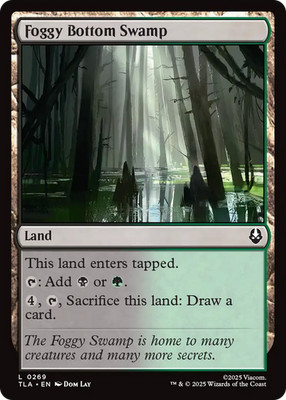 x1 Foggy Bottom Swamp TLA Avatar MTG 269 M/NM 1x