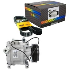 THERMOTEC Klimakompressor + CONTI 5PK1585 für LANCIA Y 840